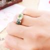 Charming Cut Oval Green Rich Frog Rhinestone Accessories Wedding Party Jewelry Birthday Gift