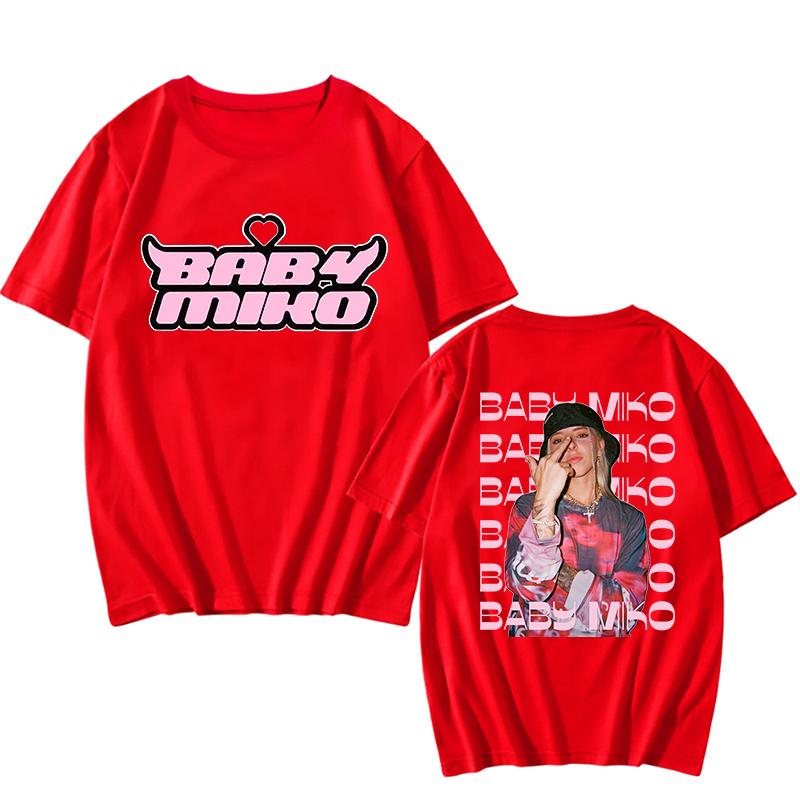 Baby Young Miko Printing Teeshirt Cotton Short Sleeve Hip Hop Fans Unisex Fashion Tshirt Unisex Unisex Fashion Tops Tees Clothes
