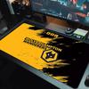 Wolverhampton Wanderers Farb-Mauspad Großes Gaming-Tischkissen Rutschfestes Laptop-Tablet Großes Mauspadd XXL Matte Mini-PC-Spielmatte Mit Verriegeltem Rand