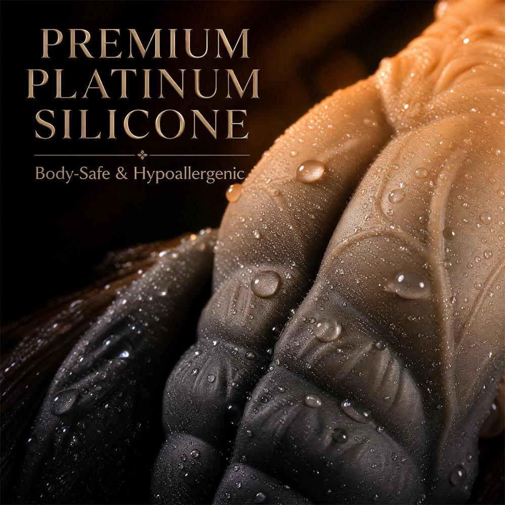 Ultra-Soft Textured Fantasy Anal Plug with Smooth Tapered Tip - Body Safe Silicone Graduated Massager for Unisex Adult Game
