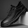 Summer new trend versatile men's shoes fashion leisure business work shoes leather surface one pedal trend leather shoes