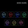 2026 Hot Car Sticker Car LED Cup Holder Light Mats Car Coasters Atmosphere Light 7 Colorful Holder For Kia Rio 3 4 K2 K3 X-Line