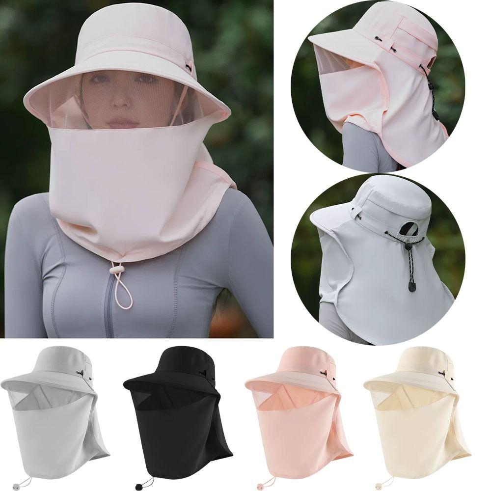 Quick Drying Sun Protection Hat Neck Guard Face Covering Sunhat Summer Sunscreen Cap  Camping