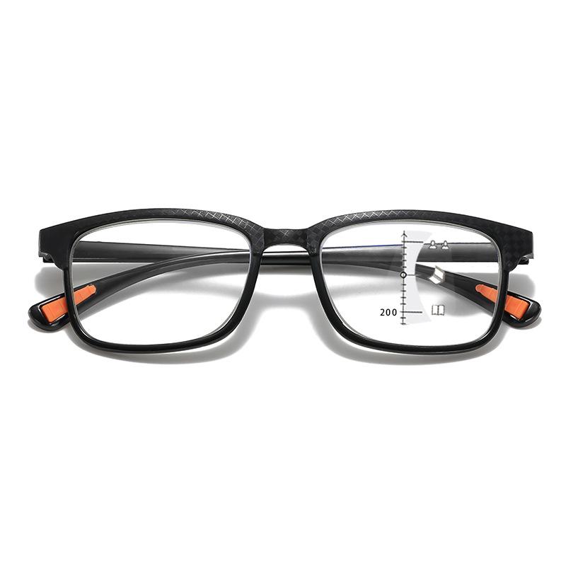 Anti Blue Light Progressive Multifocal Reading Glasses Men Women Fashion Square Frame Presbyopia Eyeglasses +100 To+400 Glasses