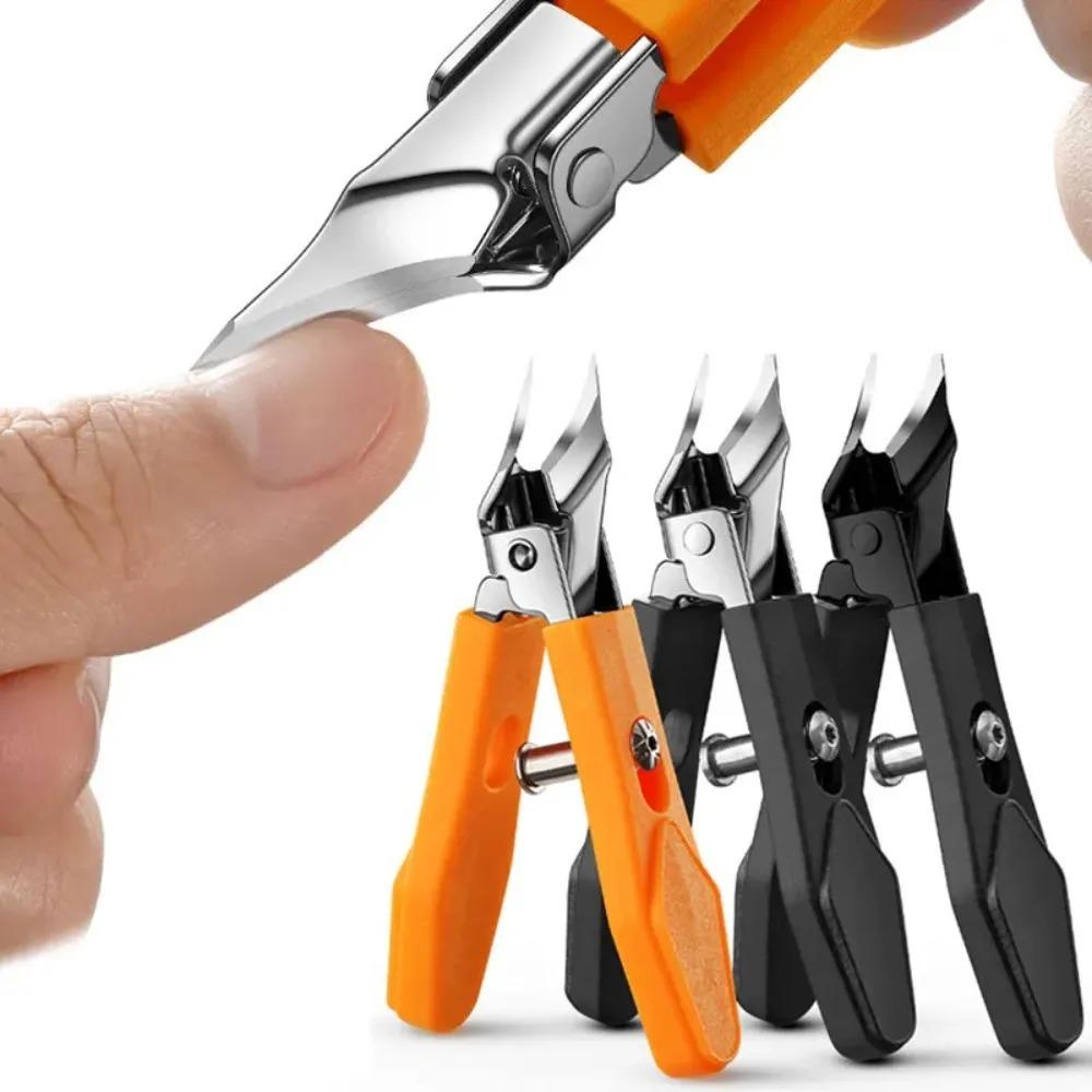 1PC 25° Slant Edge Nail Clipper Wide Opening Stainless Steel Professional Ingrown Toenail Tools Eagle Beak Oblique Toe Nail Trimmers