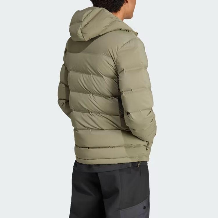 adidas Helionic Stretch Hooded Down Jacket Logo Men's IK3173