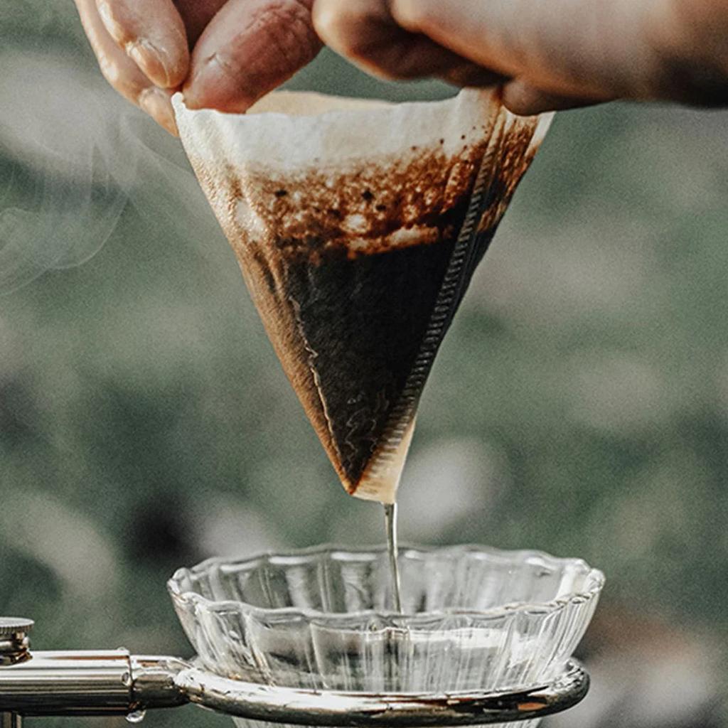 40 Stück, Effiziente Kaffeefilterpapiere für Handaufgusskaffee und amerikanische Kaffeemaschine