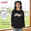 Baleno Women's Pure Cotton Fluffy Dog Print Long-Sleeve T-Shirt