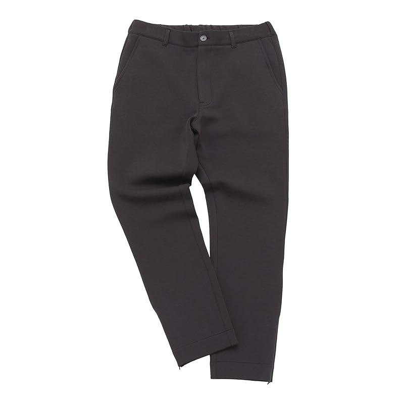 

[Ships] WEB advance gas cotton double knit slim easy slacks pants Setup compatible men s 113100599 dark gray L