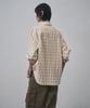 MUSINSA STANDARD WOMAN Women'S Relaxed Plaid Check Shirt [Beige]