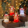 Lanterna Globbo di Neve Musicale di Babbo Natale con Neve che Cade - Ornamento Luce Notturna di Natale
