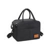 Oxford Cloth Picnic Bag with Zipper Multi-Compartment Portable Lunch Cooler Bag with Adjustable Shoulder Strap and Dual Handles for Outdoor Use