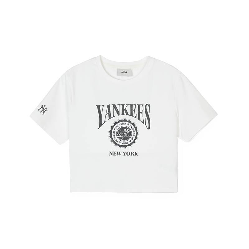 New MLB T Shirts Women's White 3FTSN0143-50IVS