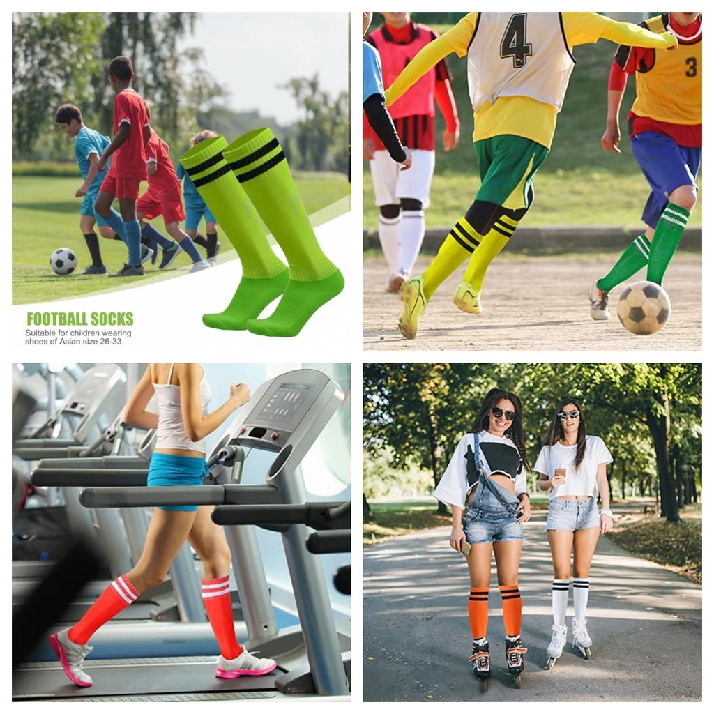 1-5 Pairs Adult Child Football Socks Soccer Baseball Stockings Man Women Training Wear-resistant Running Sports Futsal Long Sock