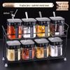 Countertop Square Spice Jar Organizer Set