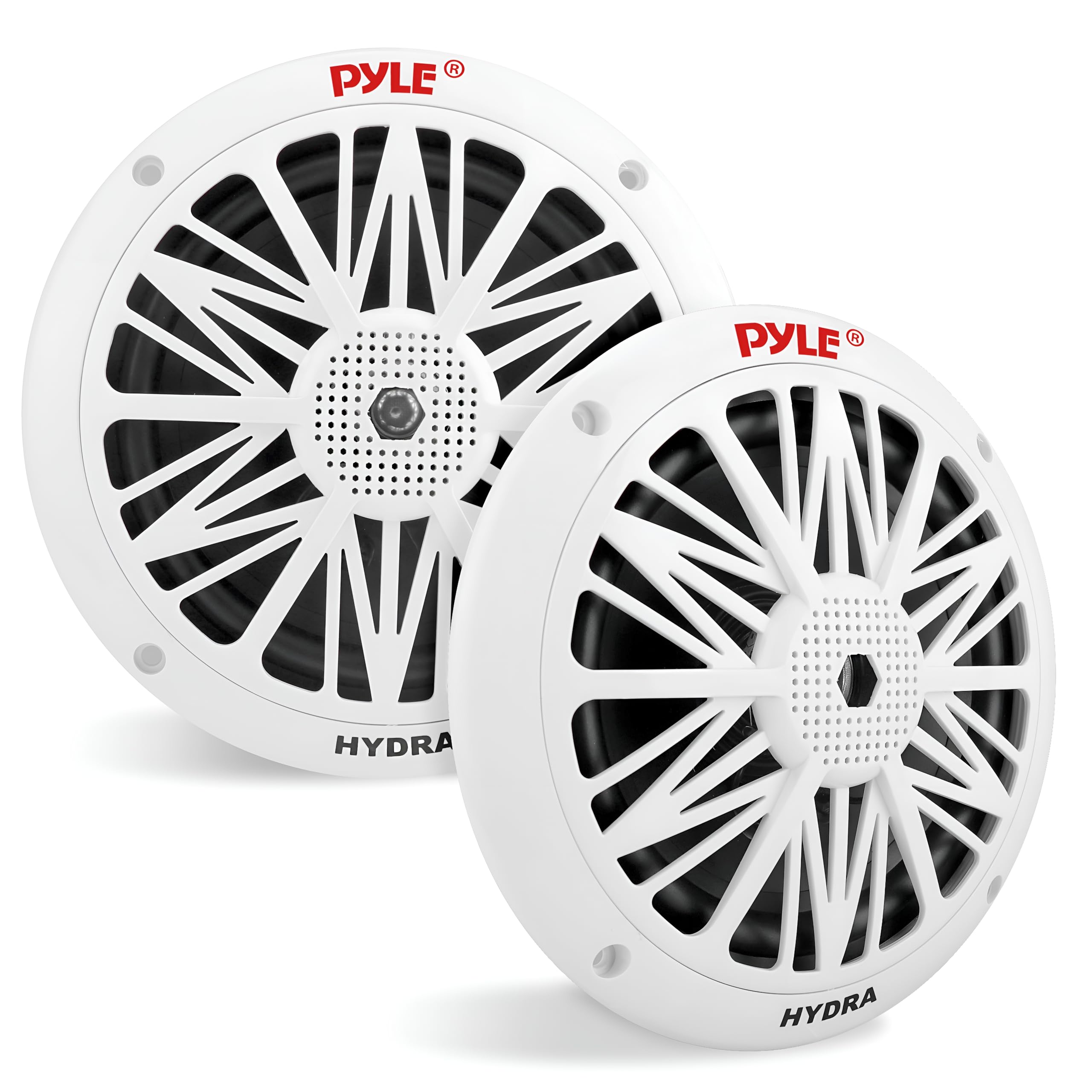 

Pyle Recessed Fully Waterproof Car 2-Way Full Range Speakers Double Cone Marine Speakers 6.5