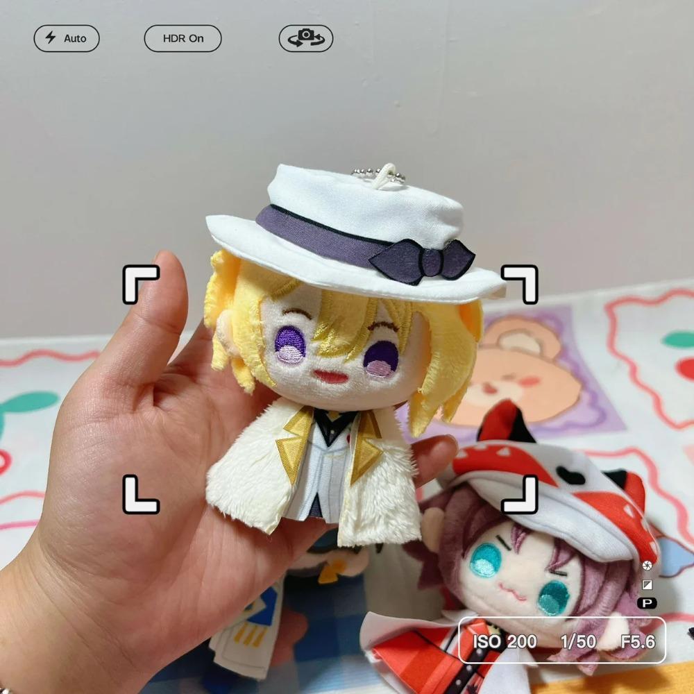 10cm Luxiem Plush Pendant Toys Mysta Luca Ike Shoto Vox Shu Yamino Mini Doll Cotton Stuffed Bag Decor Rings for Vtuber Fans Gift