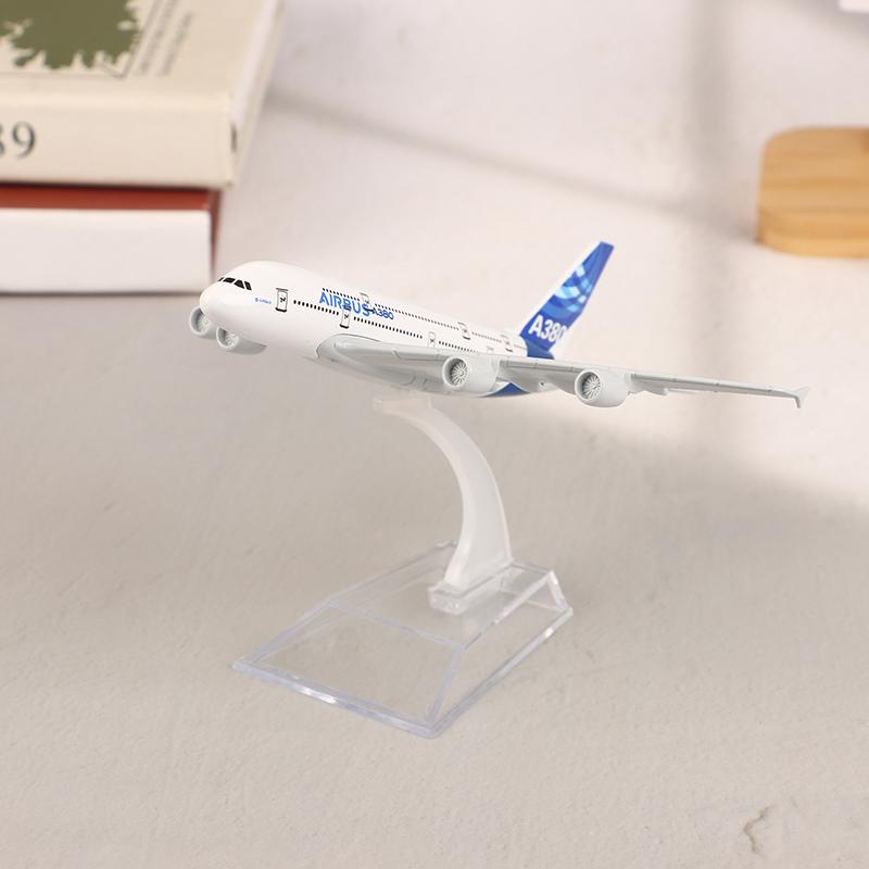 16 cm A380 Originalmodell Legeringsfly 1:400 Skala Metall Flymodell Støpt Fly Luftfart Samleobjekter Leketøy For Gutter