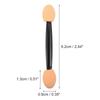 25Pcs Eyeshadow Applicators With Storage Container Disposable Eyeshadow Sponge Brush Double-Sided Eye Makeup Applicators LM