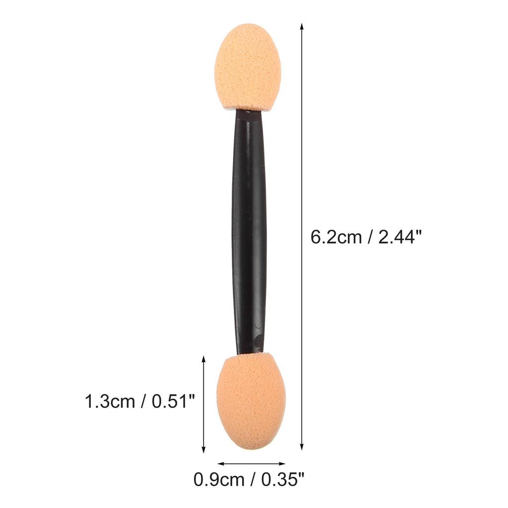 25Pcs Eyeshadow Applicators With Storage Container Disposable Eyeshadow Sponge Brush Double-Sided Eye Makeup Applicators LM