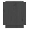Vidaxl Szafka Pod Telewizor, Szara, 74X34X40 Cm, Lite Drewno Sosnowe
