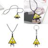 Gravity Falls Bill Pendant Chain In Alloy With Electroplated Finish For Cosplay And Daily Wear