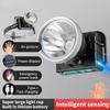Intelligent Sensor LED Headlamp Rechargeable Head Lamps Flashlight 2* 18650 Battery Power Bank 500LM Outdoor Camping Headlight