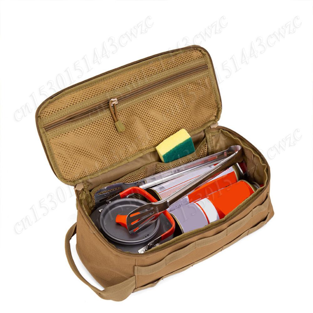 Camping Gas Tank Storage Bag Large Capacity Camping Storage Bag Travel Tableware Handbag Multifunctional Gas Canister Picnic Bag