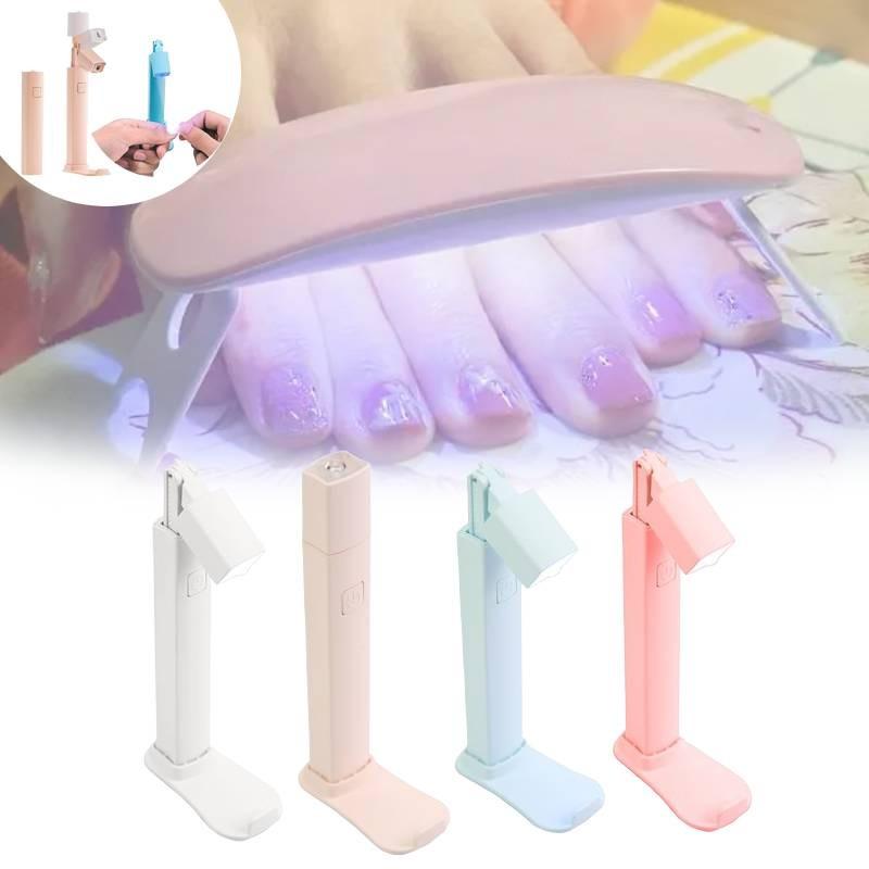 Compact Portable Nail Lamp With Focused Drying Power Perfect For Quick Nail Treatments
