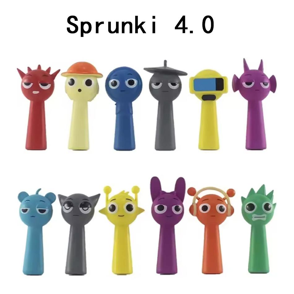 Hot New 6 style12pcs/Set Mini Sprunki Action Figure Toy Cartoon Movie Sprunki Wenda Model Doll Figurines Kids Gift