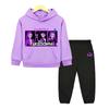 Kpop Demon Hunters Autumn Hoodie Fleece Sweatshirt Jacket Kids Boutique Clothe 2pcs Pullover+pant Christmas Boy Girl Hooded Sets
