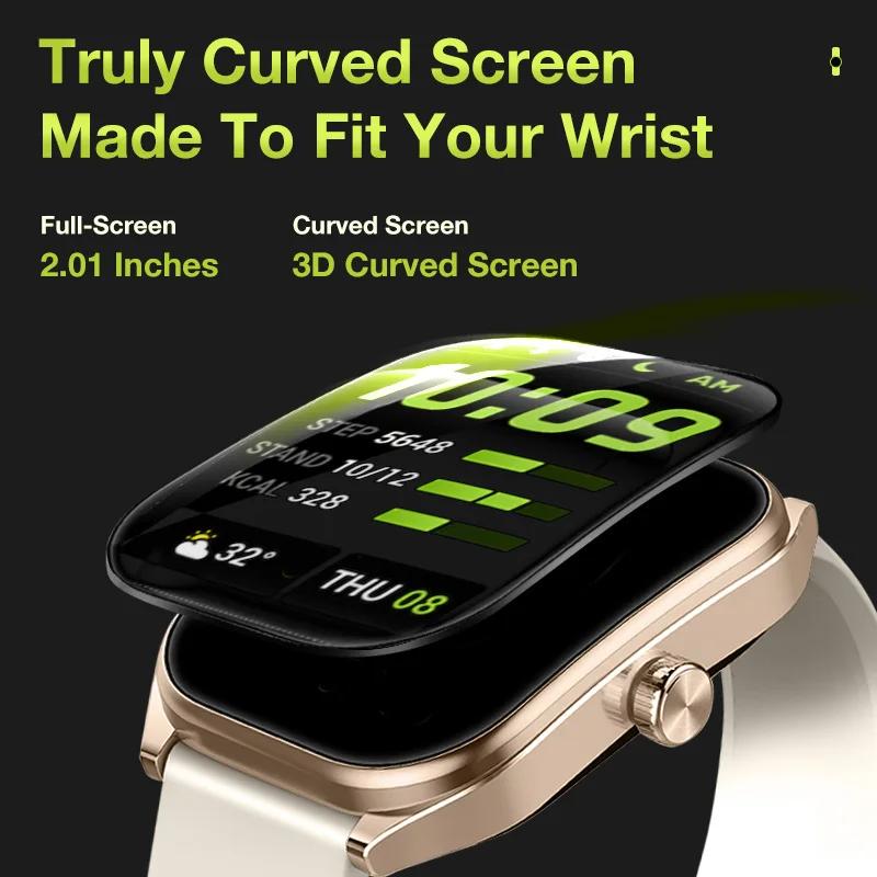 Curve 2.01'' Couple Smart Watch IP68 Waterproof HD Screen Health Monitoring with Blood Pressure Home Monitoring 100+ Sport Modes
