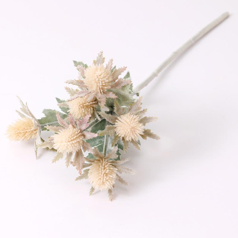 Simulation flower 6 heads celery simulation green plant home wedding soft decoration green plant flocking decoration
