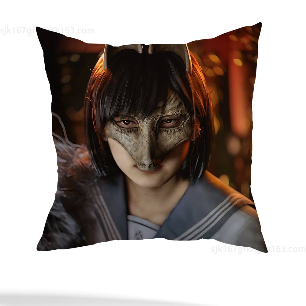 S-Silent Hill  pillowcase casual style decoration, suitable for home decoration (excluding pillow core)