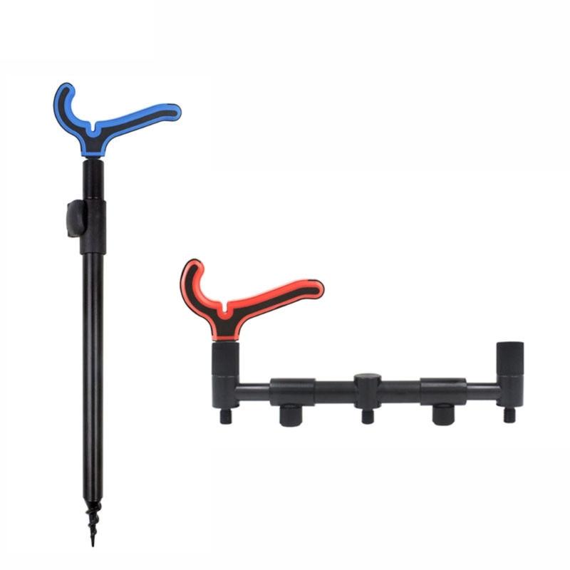 Universal Poles Holder Fishing Rod Rest Head Portable Rest Holder 3/8 Thread Bracket Head Fishing Equipment Accessories