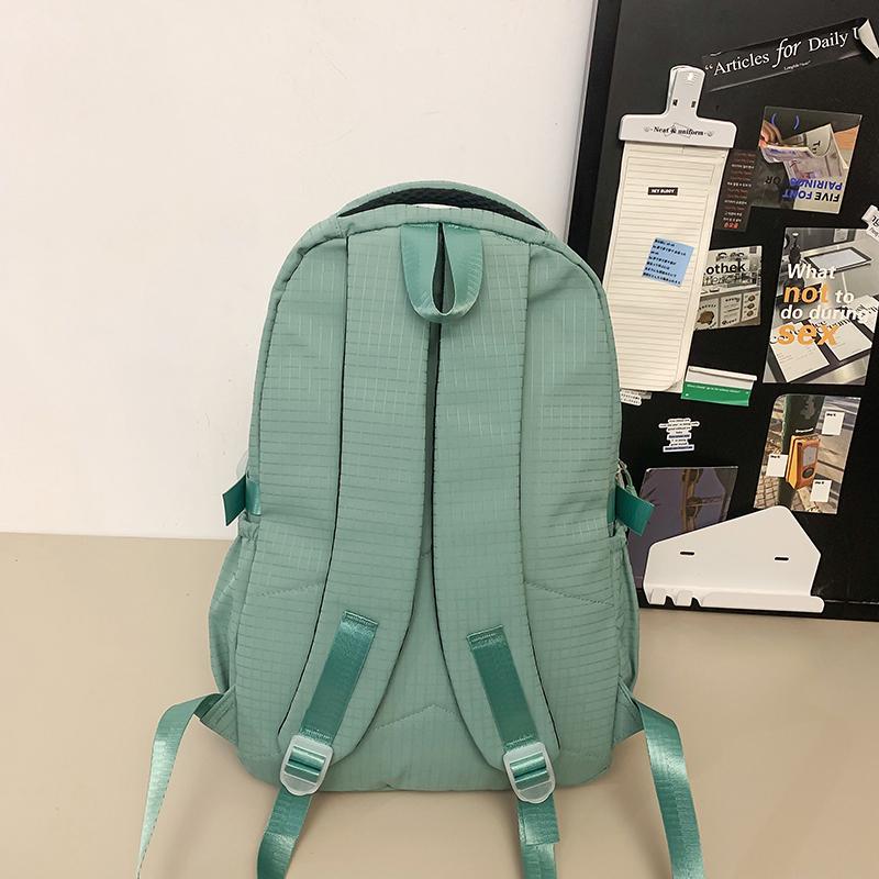 Звездный принт школьный рюкзак женский цветной блок большой емкости рюкзак — фото 11