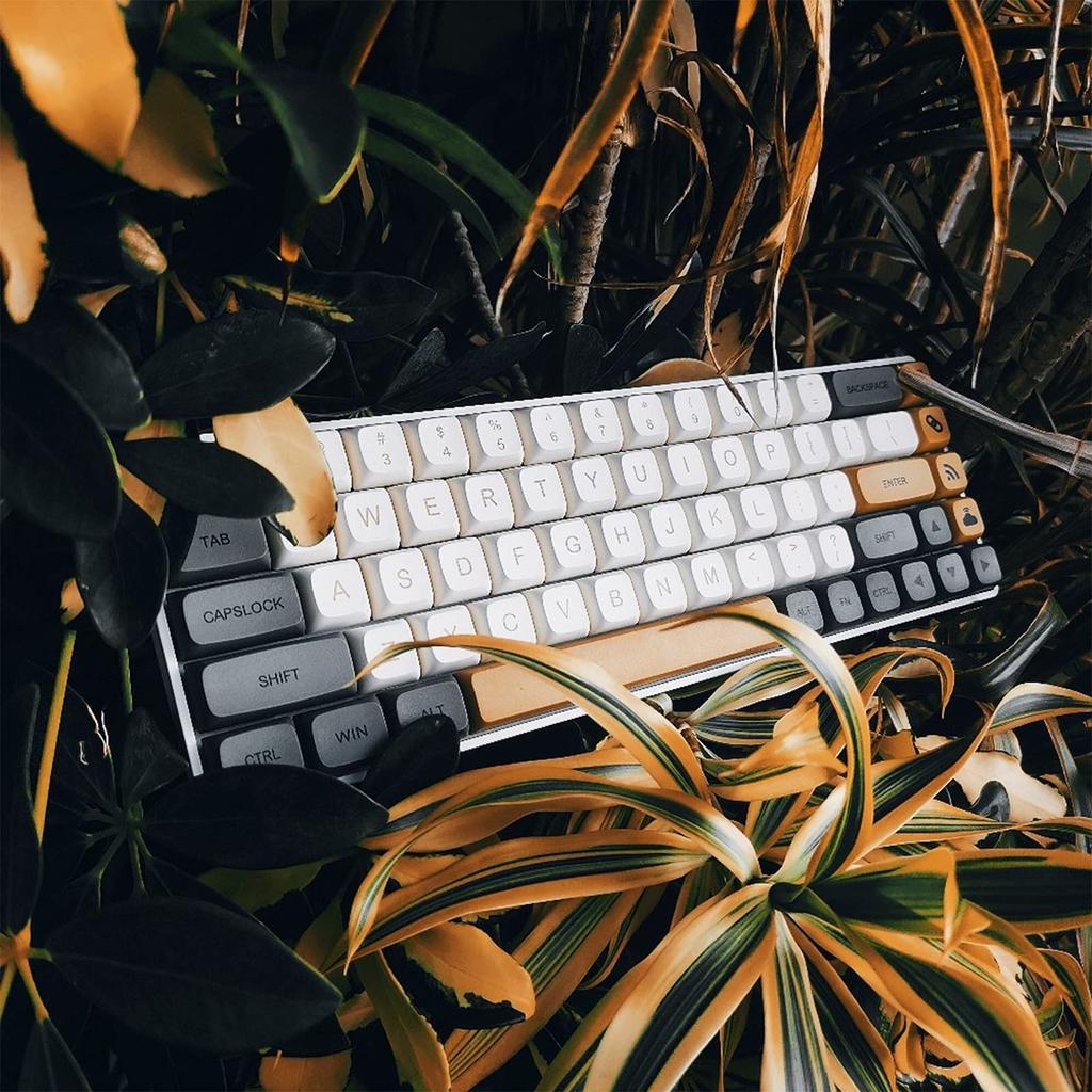 PBT Ember Dawn Shimmer Dysub Mechanical Keycaps, 125 Keys, XDA Profile, Dye-Sublimation, Suitable for Most Keyboard Layouts: 60%, 65%, 75%, 80%, 90%,