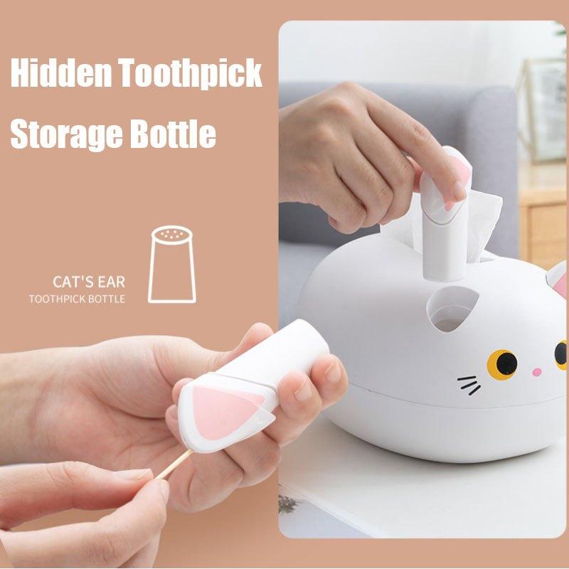 1pc Adorable Cat Tissue Box Kitchen Paper Storage Container Cartoon Toilet Paper Holder