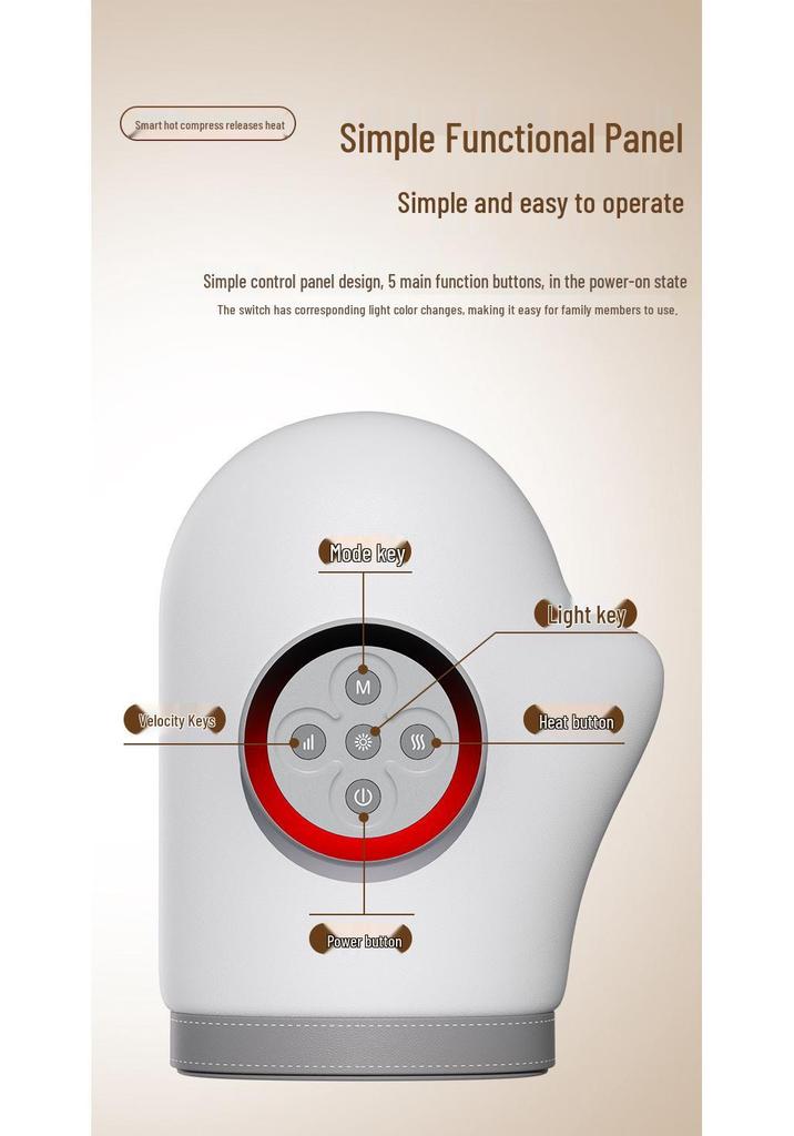 New Multi-Mode Electric Hand Massager with Hot Compress