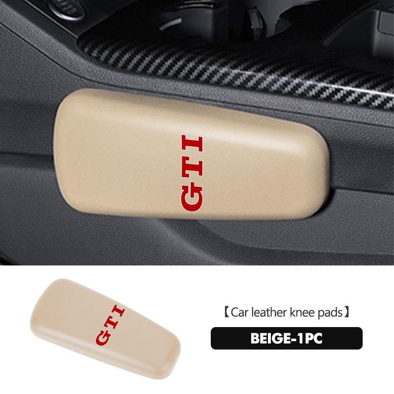 137For Volkswagen VW Leather Car Pillow Car Knee Pad Elastic Memory Foam Leg Pad Passat B5 B5.5 2000- 2007 2008 2009 2010 Touareg