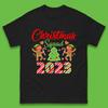 Christmas Squad 2023 Christmas Tree Xmas Gingerbread Man with Candy Cane Mens Tee Top