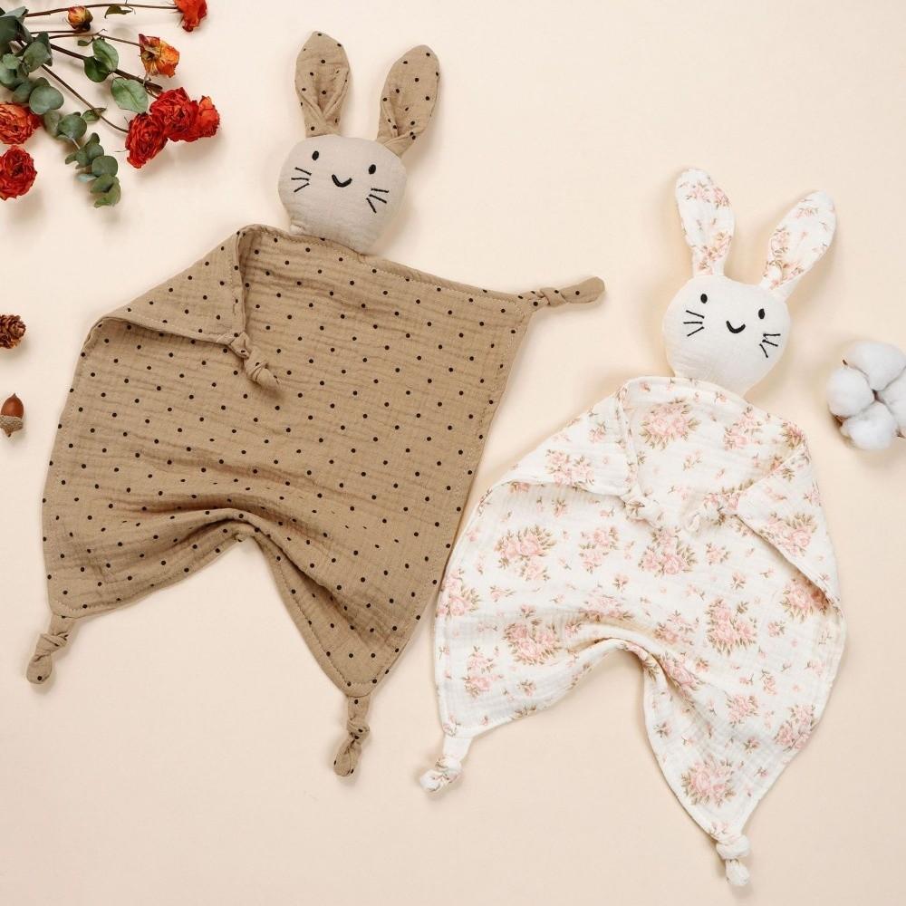 Soft Material Newborn Sleeping Dolls Cotton Muslin Cute Cat Kids Sleep Toy Sleep Time