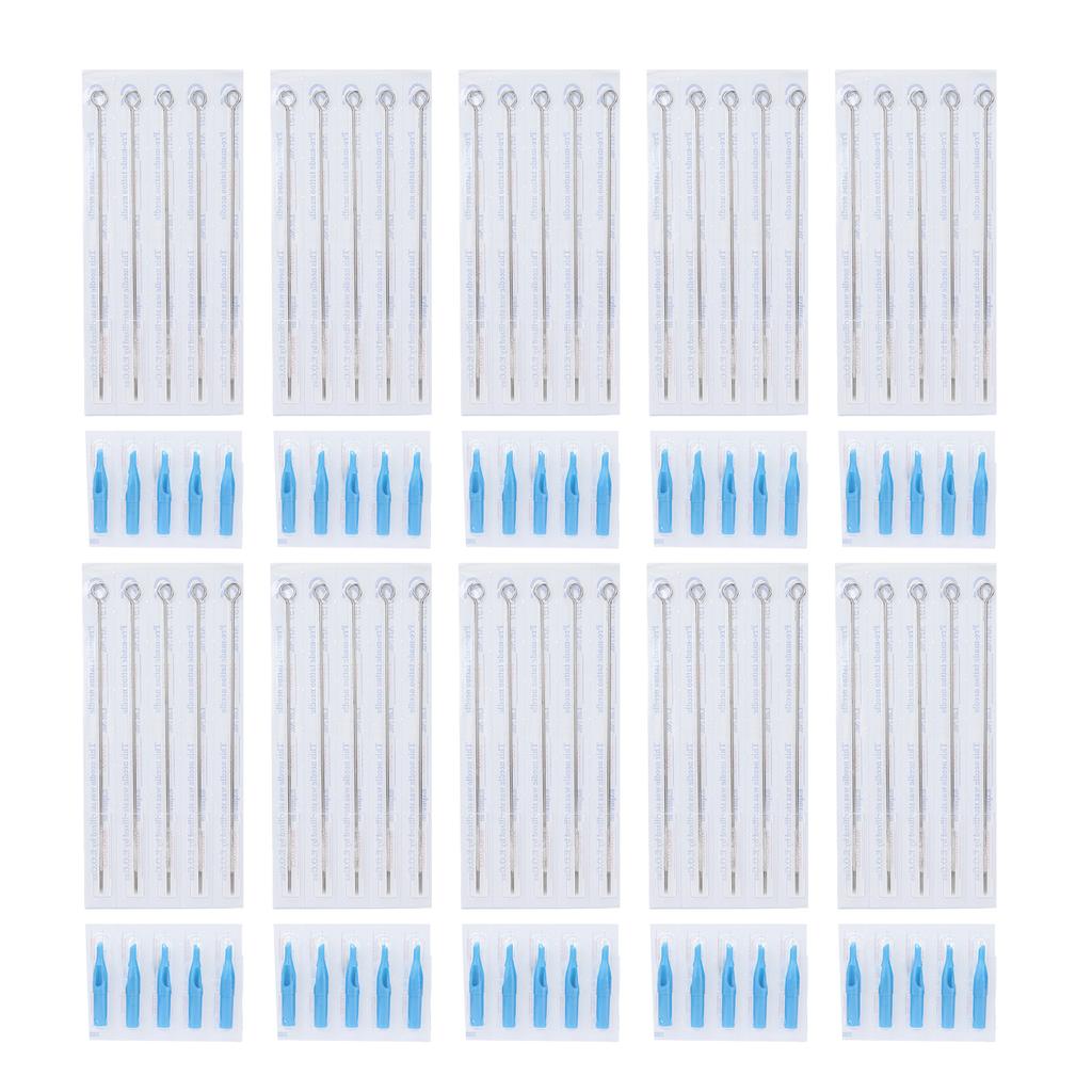 Tattoo Needles Tips Set 50pcs Disposable Stainless Steel Long Tattoo Needles 50pcs Tattoo Needles