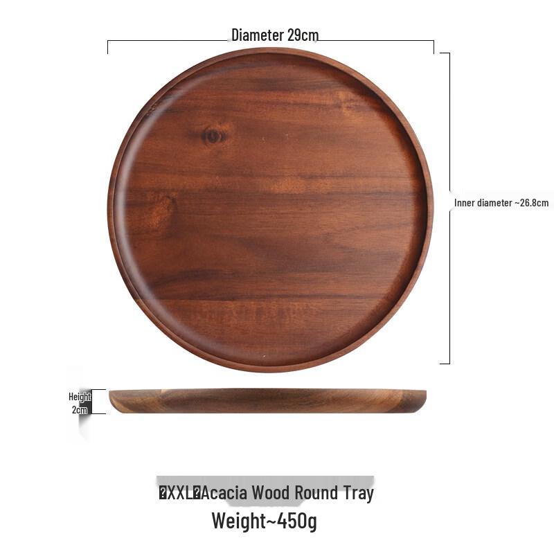Eco-Friendly Japanese Rice Husk Round Serving Tray