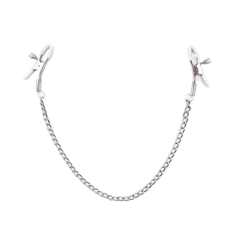 Metal Chain Nipple Clips Clitoris Breast Massage Clamps Adult Flirting Teasing Erotic Gadgets Sex Toys For Couples Multicolored