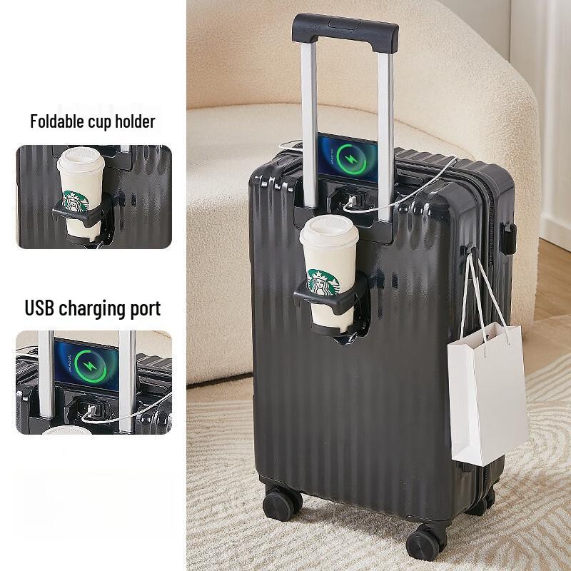 KANDEXS Zipper Luggage Suitcase 24 Inch
