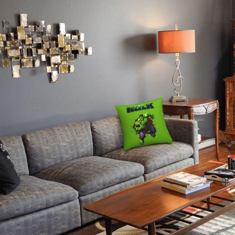 Custom Luxury Hulk Superhero Cushion Covers 45x45cm Soft Throw Pillow for Car Square Pillowcase