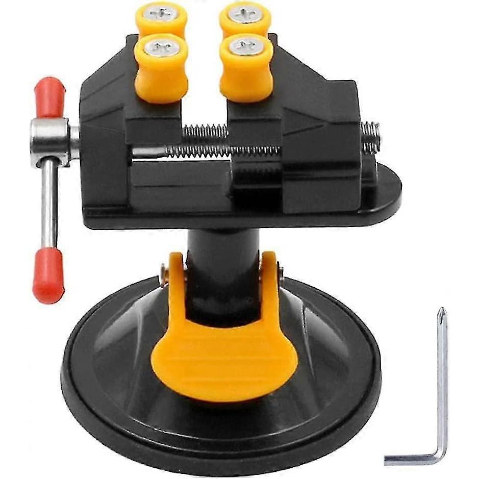 Mini Table Bench Screw Clamp Engraving Table Vice 360 Rotatable Adjustable Table Vise Suction Cup Base - DD