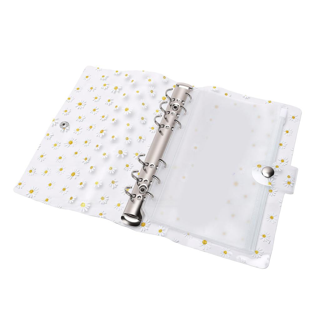 Flower Binder Cover Water Proof PVC Page Protectors Sheet Protectors with Metal Rings
