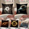 Science Planet Style Interstellar Travel-A Cushion Cover Silky Elegant Comfort Sofa Bed Invisible Zipper Beach Pillowcase